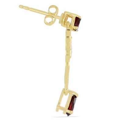 STERLING SILVER GARNET GEMSTONE FROG EARRINGS – BULK WHOLESALE DESIGNER JEWELRY